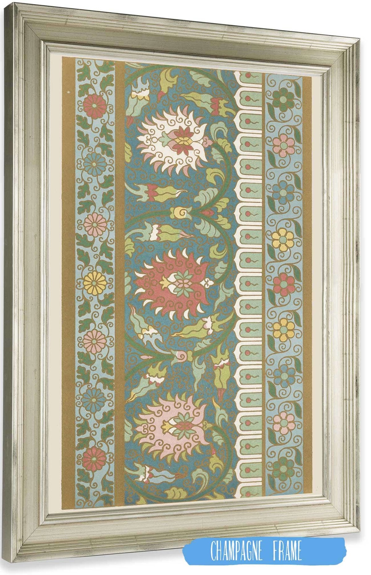 Examples Of Chinese Ornament Pl  by Owen Jones Posters, Prints, & Visual Artwork