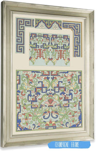 Examples Of Chinese Ornament Pl  by Owen Jones Posters, Prints, & Visual Artwork