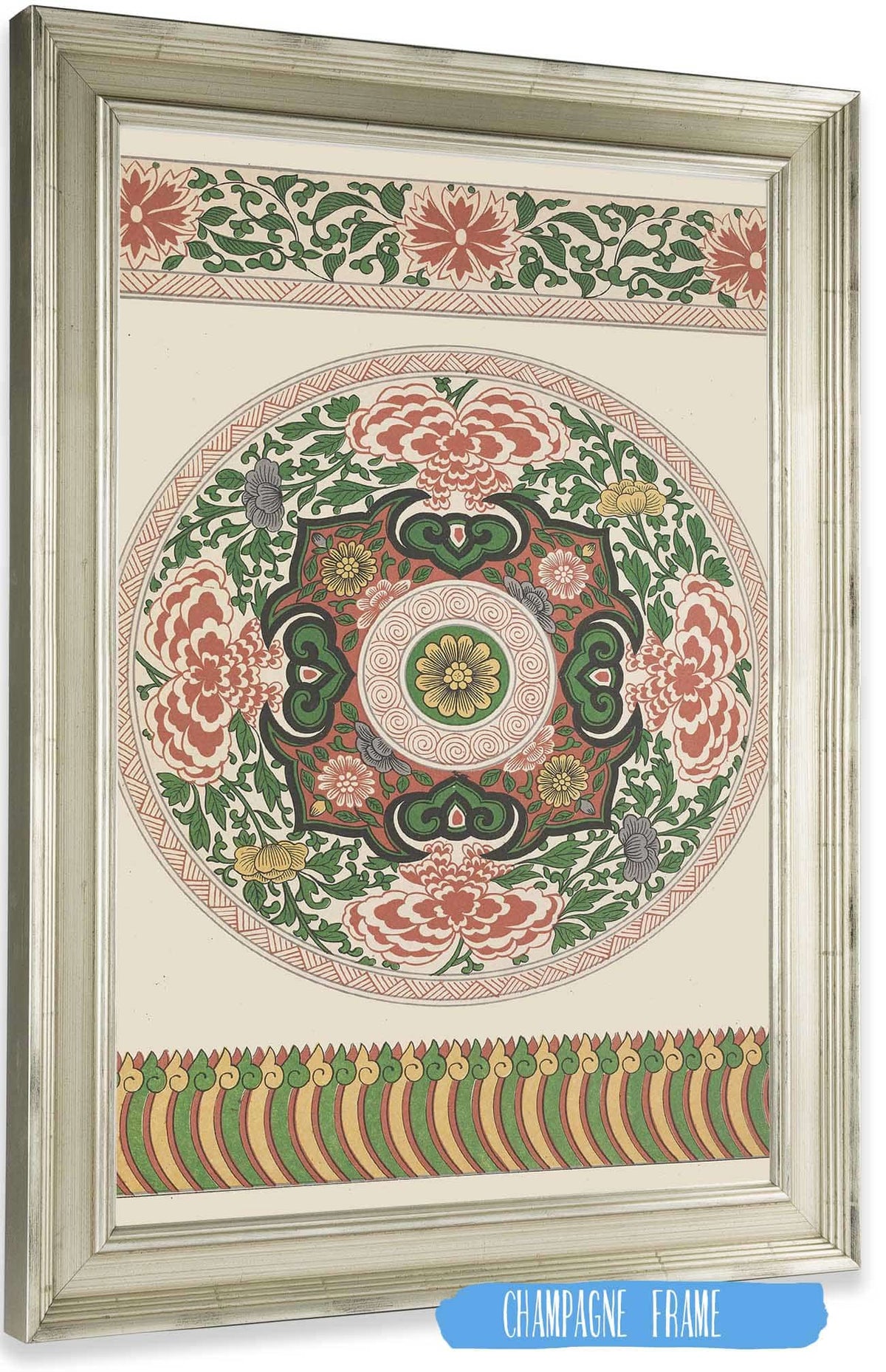 Examples Of Chinese Ornament Pl  by Owen Jones Posters, Prints, & Visual Artwork