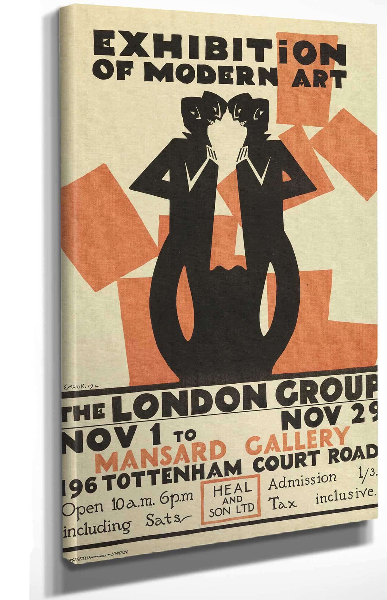 Exhibition Of Modern Art The London Group by Edward Mcknight Kauffer Posters, Prints, & Visual Artwork