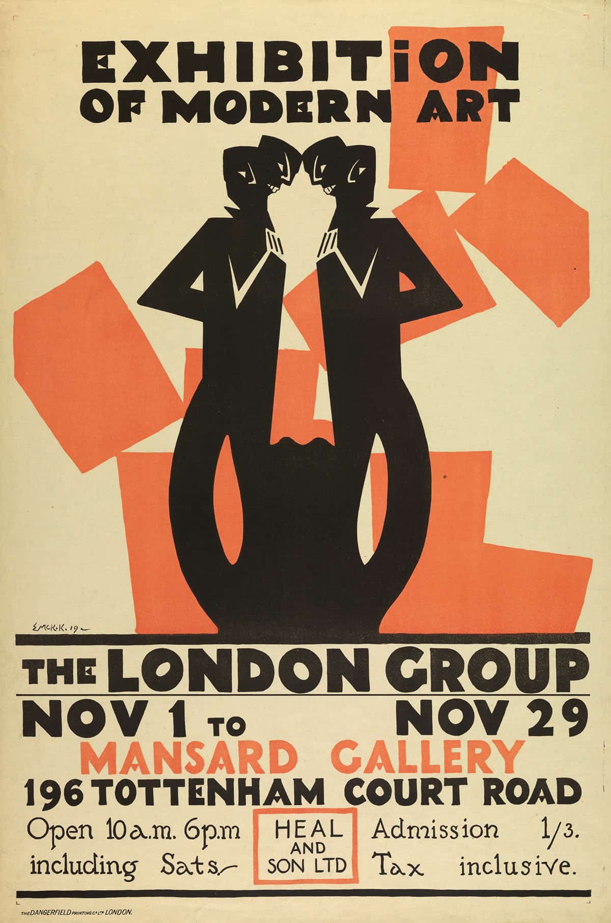 Exhibition Of Modern Art The London Group by Edward Mcknight Kauffer Posters, Prints, & Visual Artwork