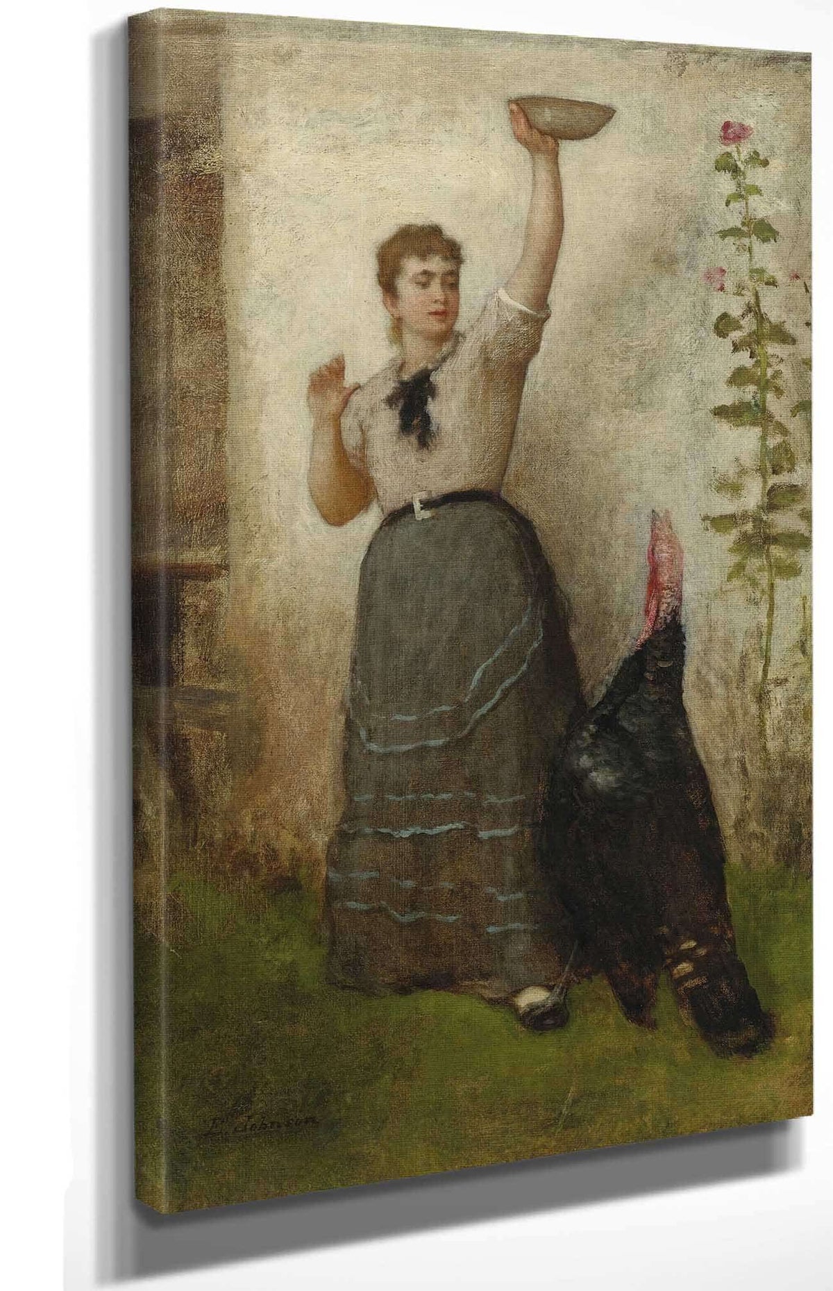 Feeding The Turke by Eastman Johnson Posters, Prints, & Visual Artwork