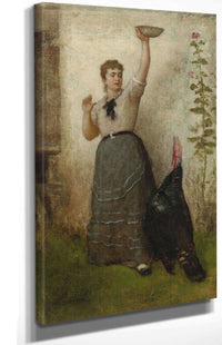 Feeding The Turke by Eastman Johnson Posters, Prints, & Visual Artwork