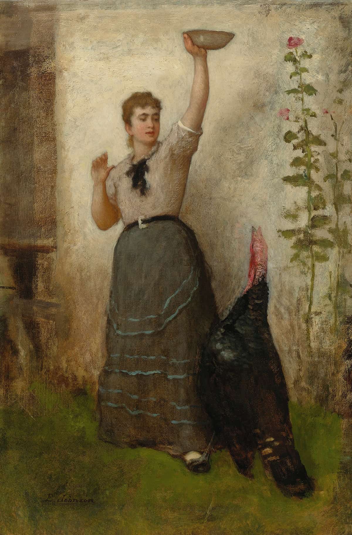 Feeding The Turke by Eastman Johnson Posters, Prints, & Visual Artwork