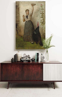 Feeding The Turke by Eastman Johnson Posters, Prints, & Visual Artwork