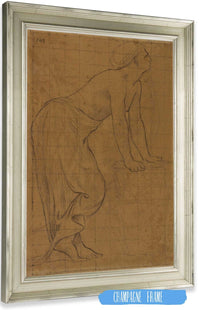 Femme Debout De Profil A Droite by Pierre Puvis De Chavannes Posters, Prints, & Visual Artwork