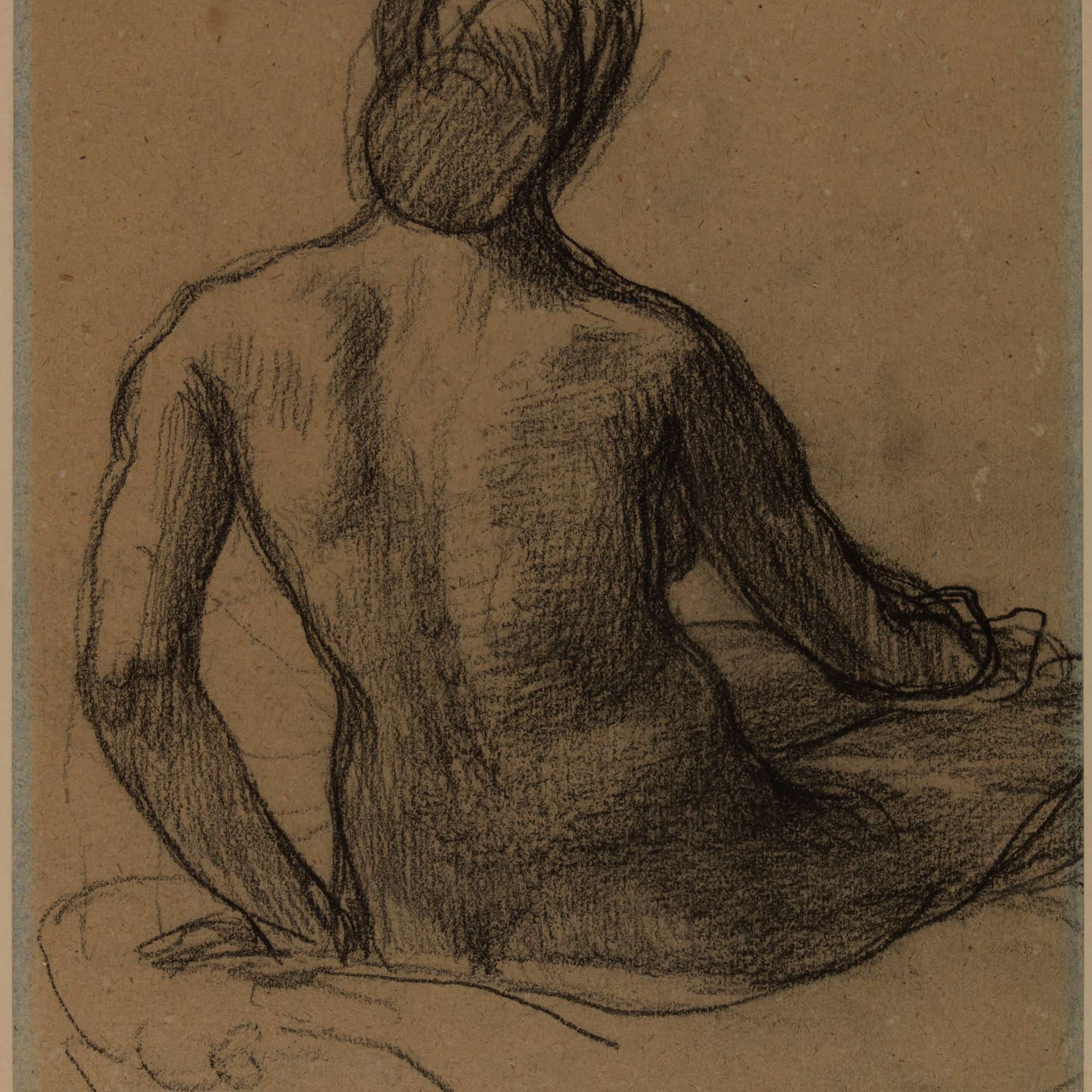Femme Nue Assise De Dos by Pierre Puvis De Chavannes Posters, Prints, & Visual Artwork
