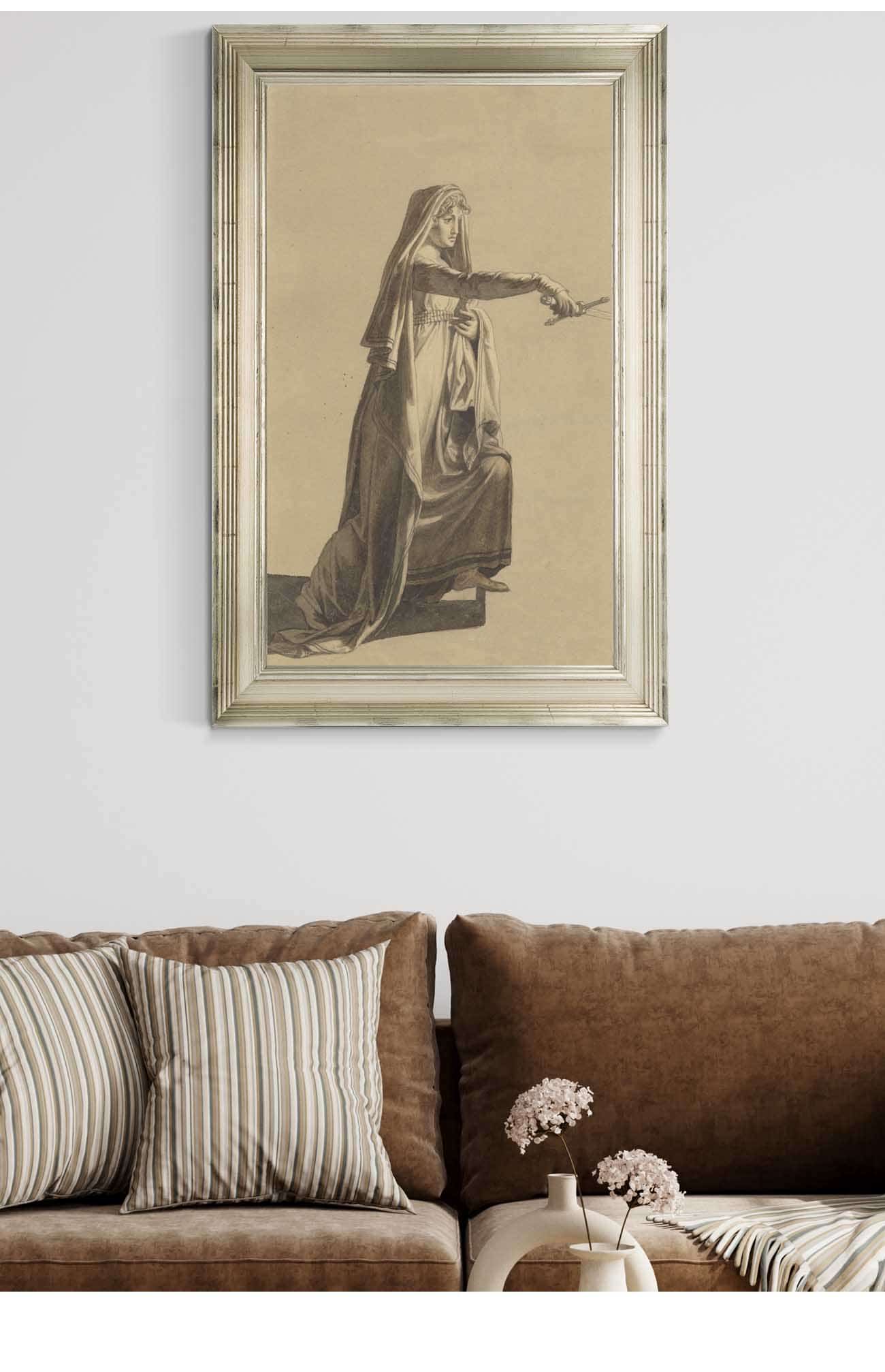 Figur Fra Oehlenschlagers Hakon Jarl by Christoffer Wilhelm Eckersberg Posters, Prints, & Visual Artwork