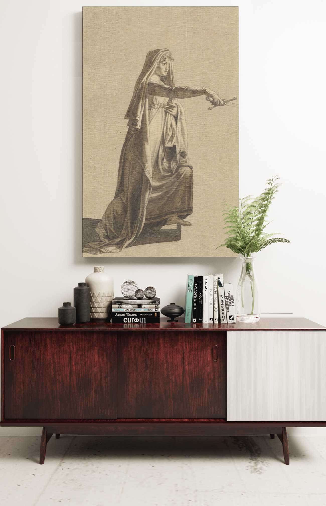 Figur Fra Oehlenschlagers Hakon Jarl by Christoffer Wilhelm Eckersberg Posters, Prints, & Visual Artwork