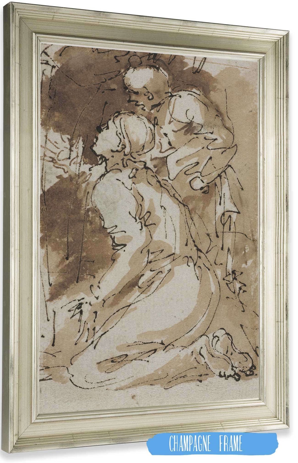 Figure Studies by Salvator Rosa Posters, Prints, & Visual Artwork