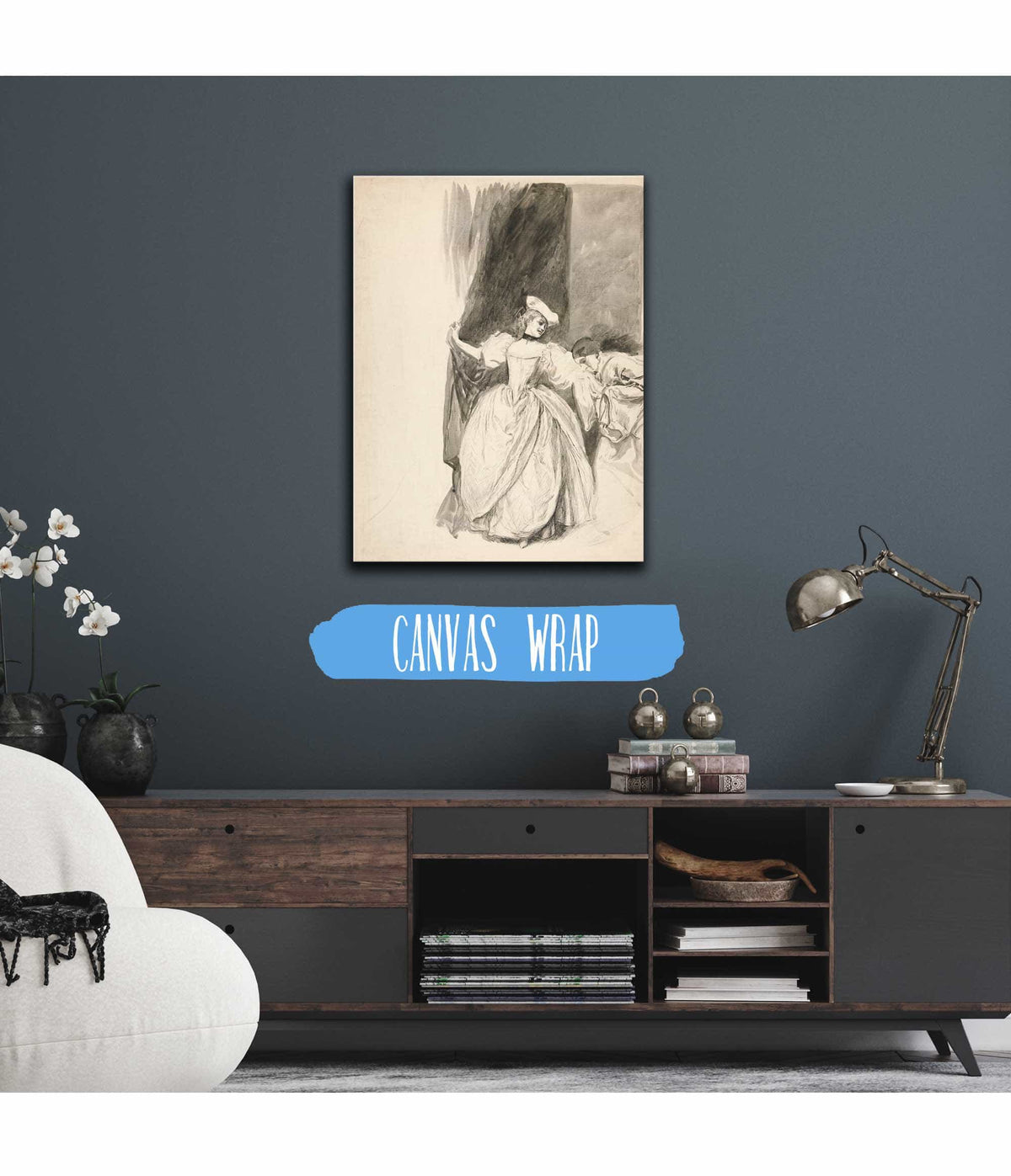 Figure Study by Edwin Austin Abbey Posters, Prints, & Visual Artwork