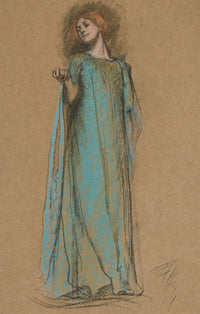 Figure Study For Measure For Measure by Edwin Austin Abbey Posters, Prints, & Visual Artwork