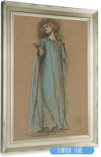 Figure Study For Measure For Measure by Edwin Austin Abbey Posters, Prints, & Visual Artwork