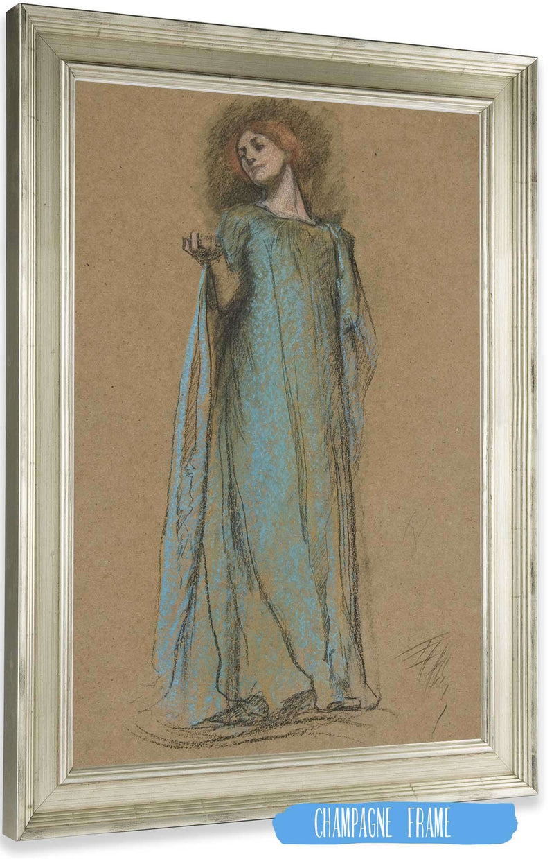 Figure Study For Measure For Measure by Edwin Austin Abbey Posters, Prints, & Visual Artwork