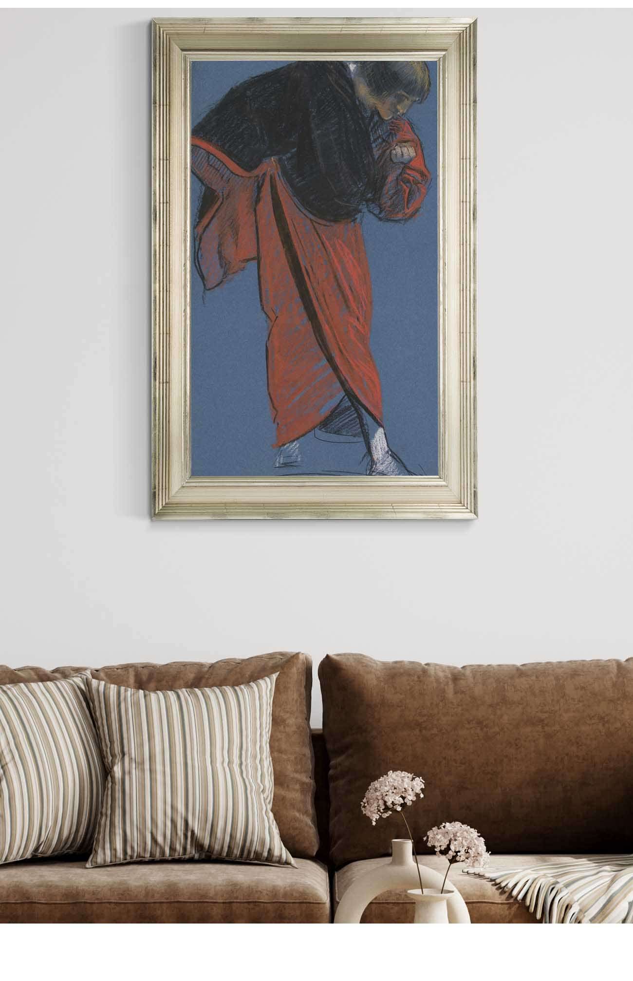 Figure Study For Measure For Measure Ii by Edwin Austin Abbey Posters, Prints, & Visual Artwork