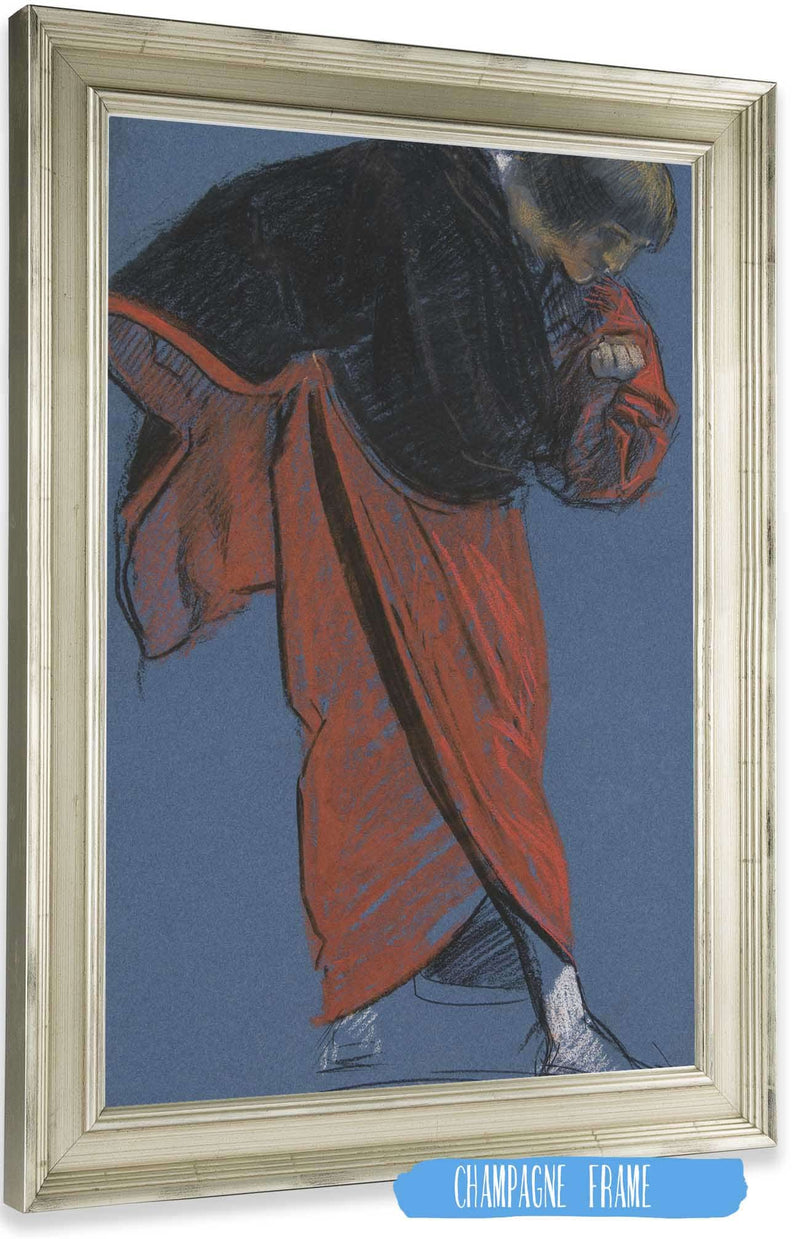 Figure Study For Measure For Measure Ii by Edwin Austin Abbey Posters, Prints, & Visual Artwork