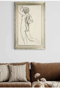 Figure Study For The Hours by Edwin Austin Abbey Posters, Prints, & Visual Artwork