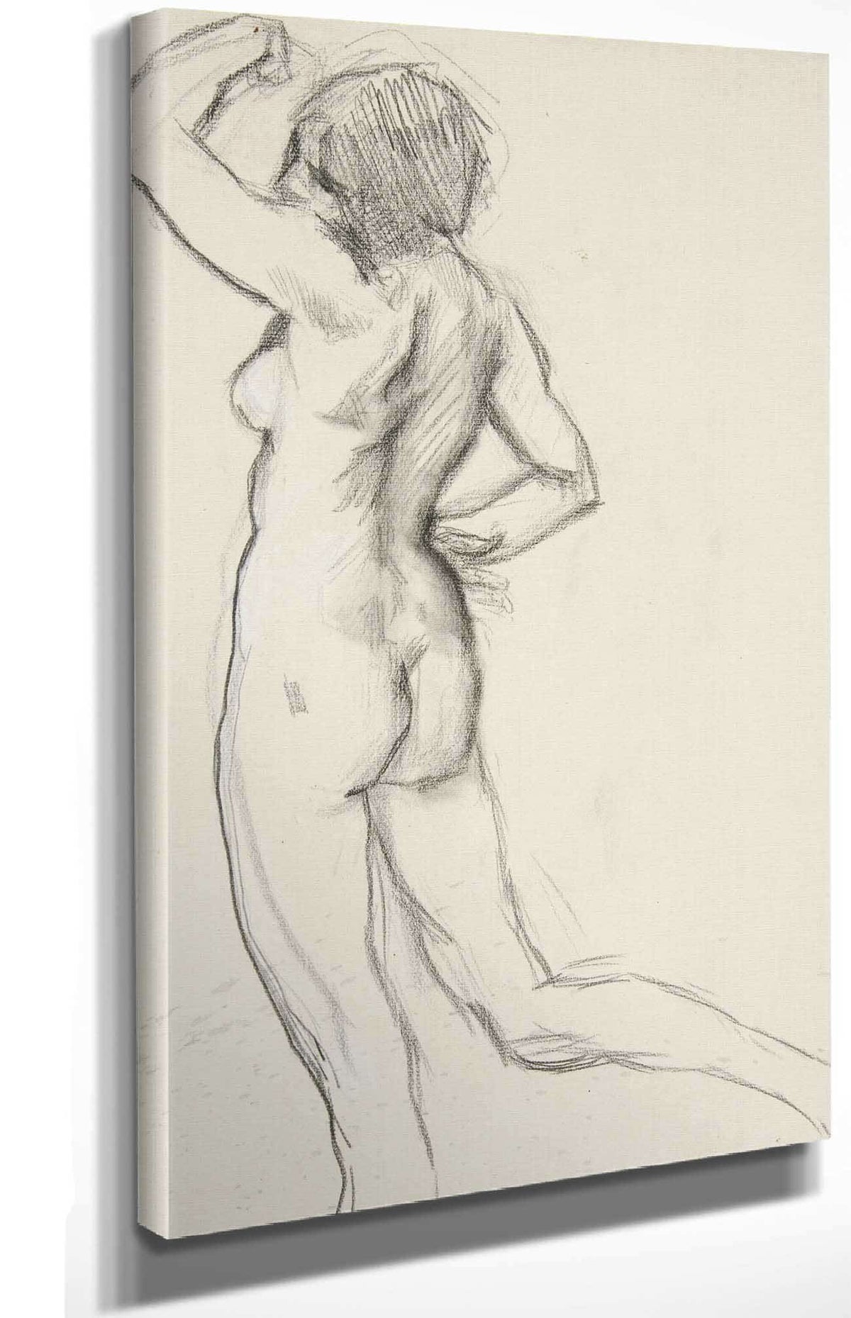 Figure Study For The Hours by Edwin Austin Abbey Posters, Prints, & Visual Artwork