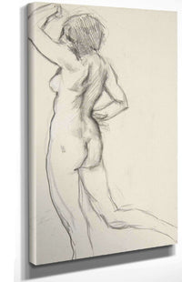 Figure Study For The Hours by Edwin Austin Abbey Posters, Prints, & Visual Artwork