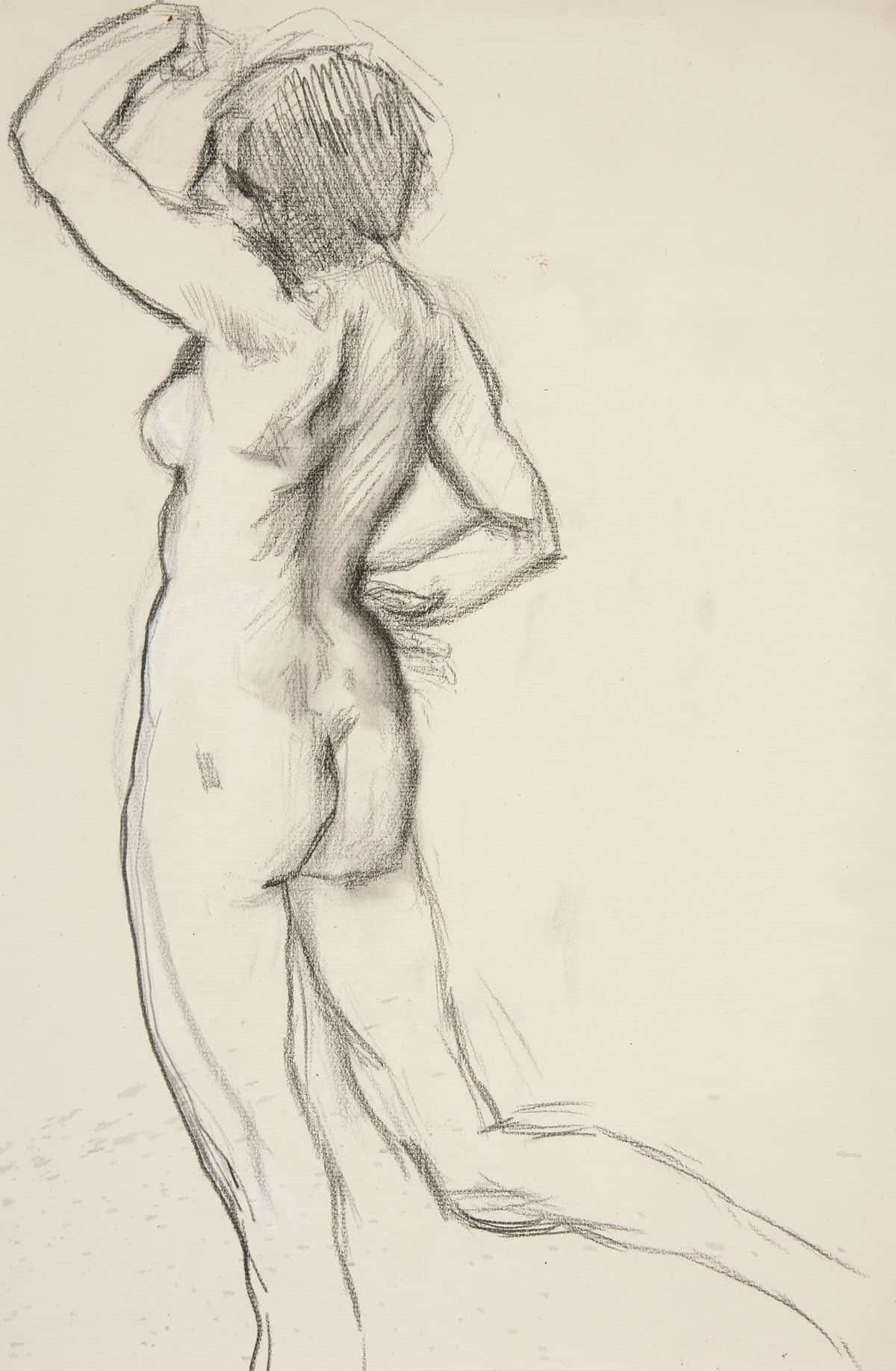 Figure Study For The Hours by Edwin Austin Abbey Posters, Prints, & Visual Artwork