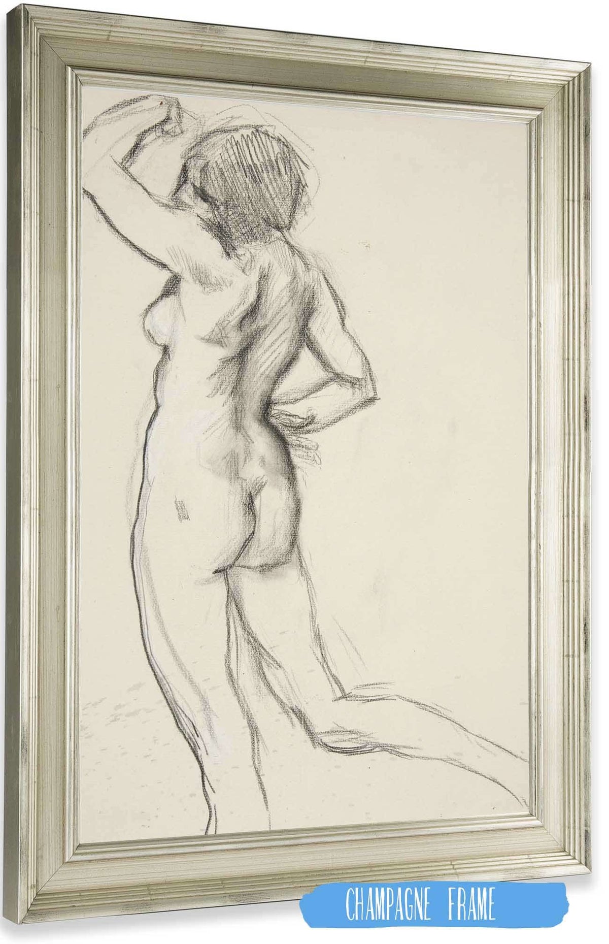 Figure Study For The Hours by Edwin Austin Abbey Posters, Prints, & Visual Artwork