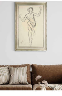 Figure Study For The Hours Ii by Edwin Austin Abbey Posters, Prints, & Visual Artwork