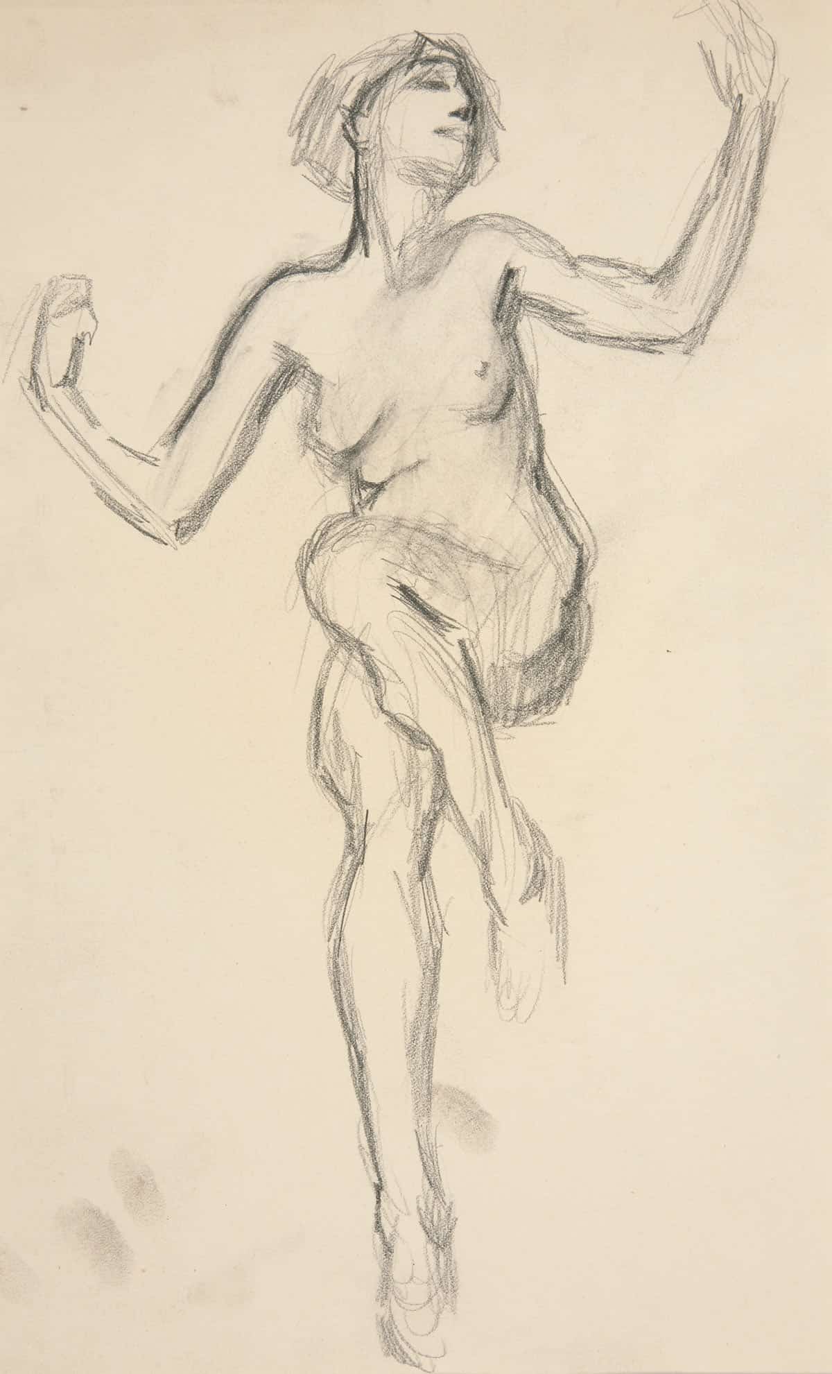 Figure Study For The Hours Ii by Edwin Austin Abbey Posters, Prints, & Visual Artwork