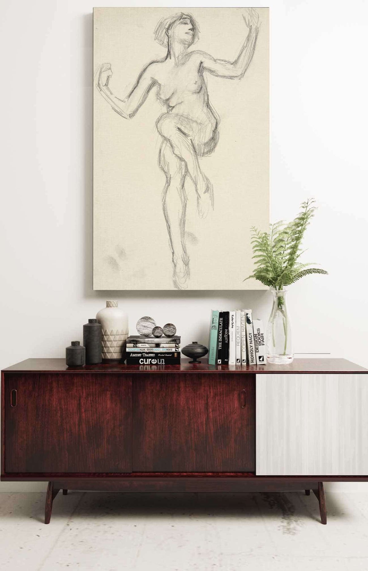 Figure Study For The Hours Ii by Edwin Austin Abbey Posters, Prints, & Visual Artwork