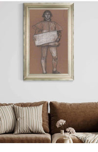 Figure Study Man In Medieval Costume by Edwin Austin Abbey Posters, Prints, & Visual Artwork