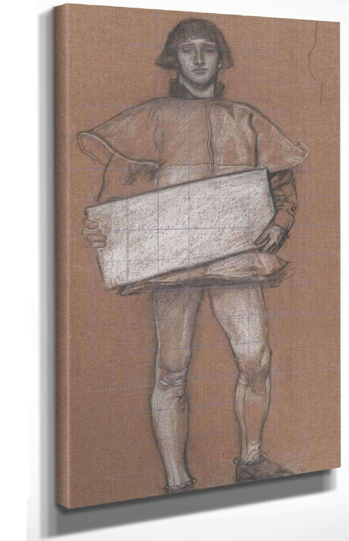 Figure Study Man In Medieval Costume by Edwin Austin Abbey Posters, Prints, & Visual Artwork