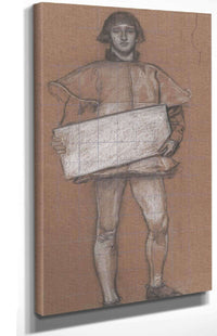 Figure Study Man In Medieval Costume by Edwin Austin Abbey Posters, Prints, & Visual Artwork