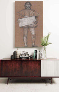 Figure Study Man In Medieval Costume by Edwin Austin Abbey Posters, Prints, & Visual Artwork