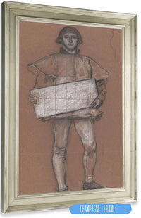 Figure Study Man In Medieval Costume by Edwin Austin Abbey Posters, Prints, & Visual Artwork