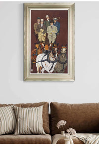 Five Men Riding In A Carriage Drawn By Four Horses   by Edward Penfield Posters, Prints, & Visual Artwork