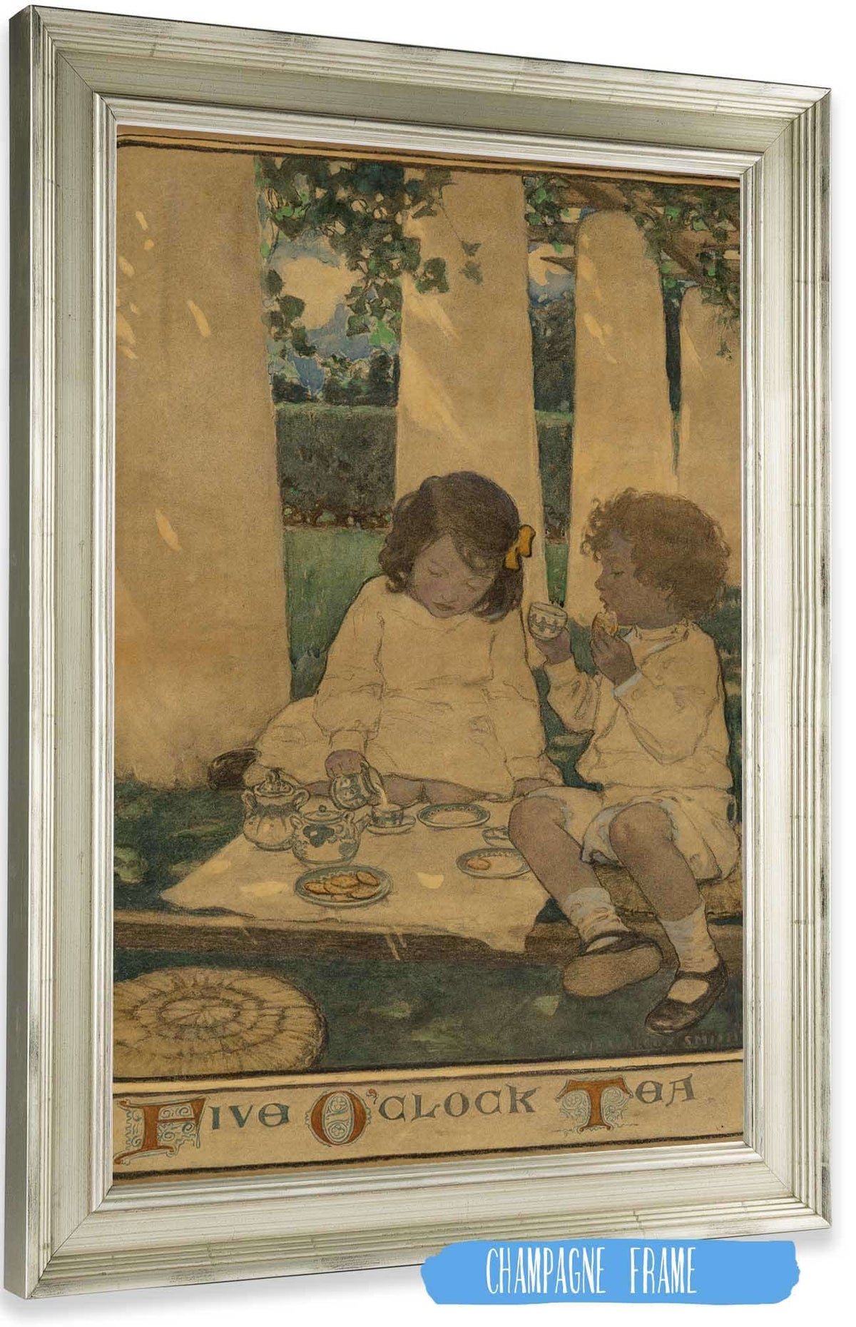 Five Oclock Tea by Jessie Willcox Smith Posters, Prints, & Visual Artwork