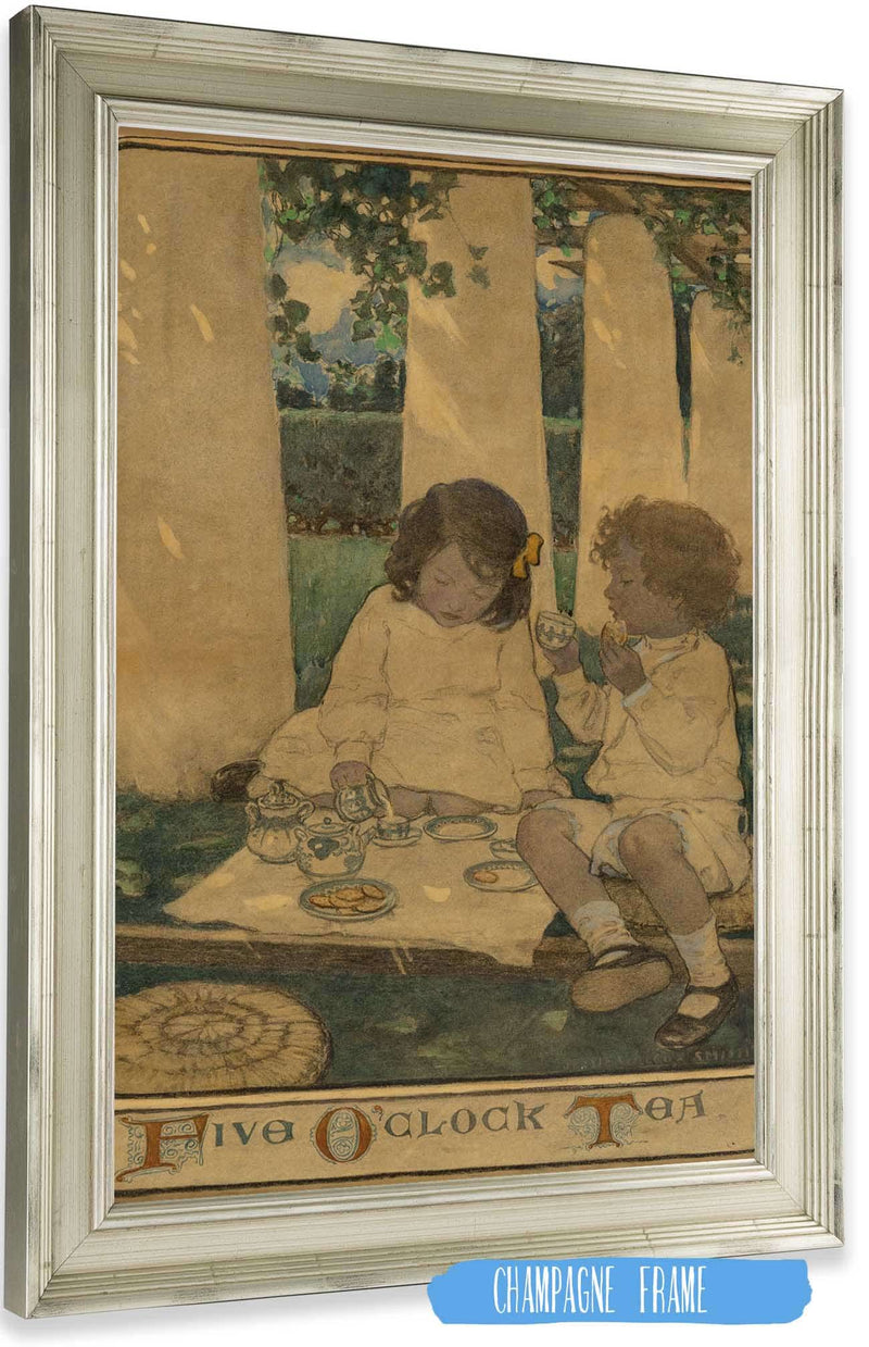 Five Oclock Tea by Jessie Willcox Smith Posters, Prints, & Visual Artwork