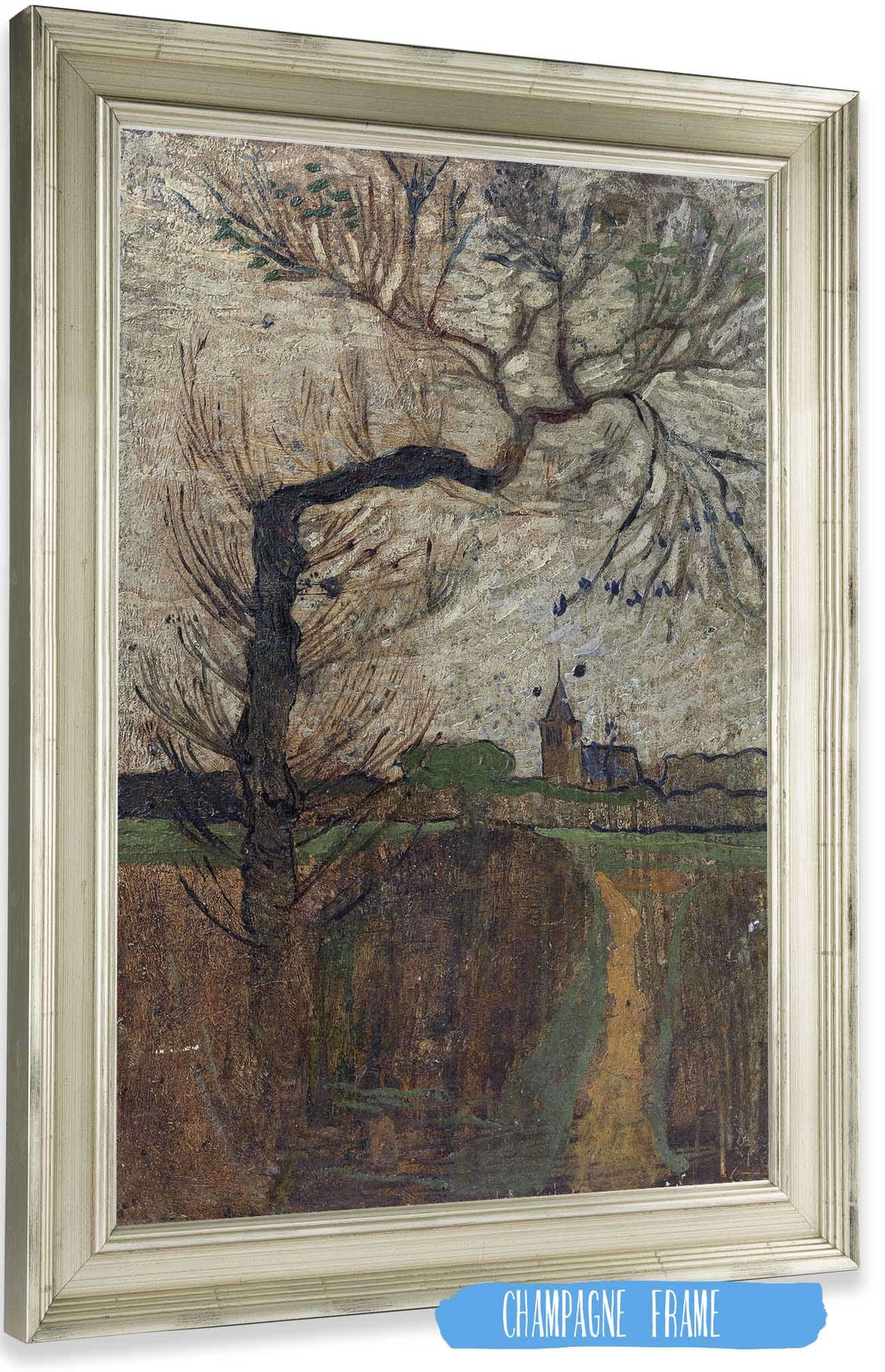 Foothpad With Willow And A Village On The Horizon by Richard Nicolaus Roland Holst Posters, Prints, & Visual Artwork