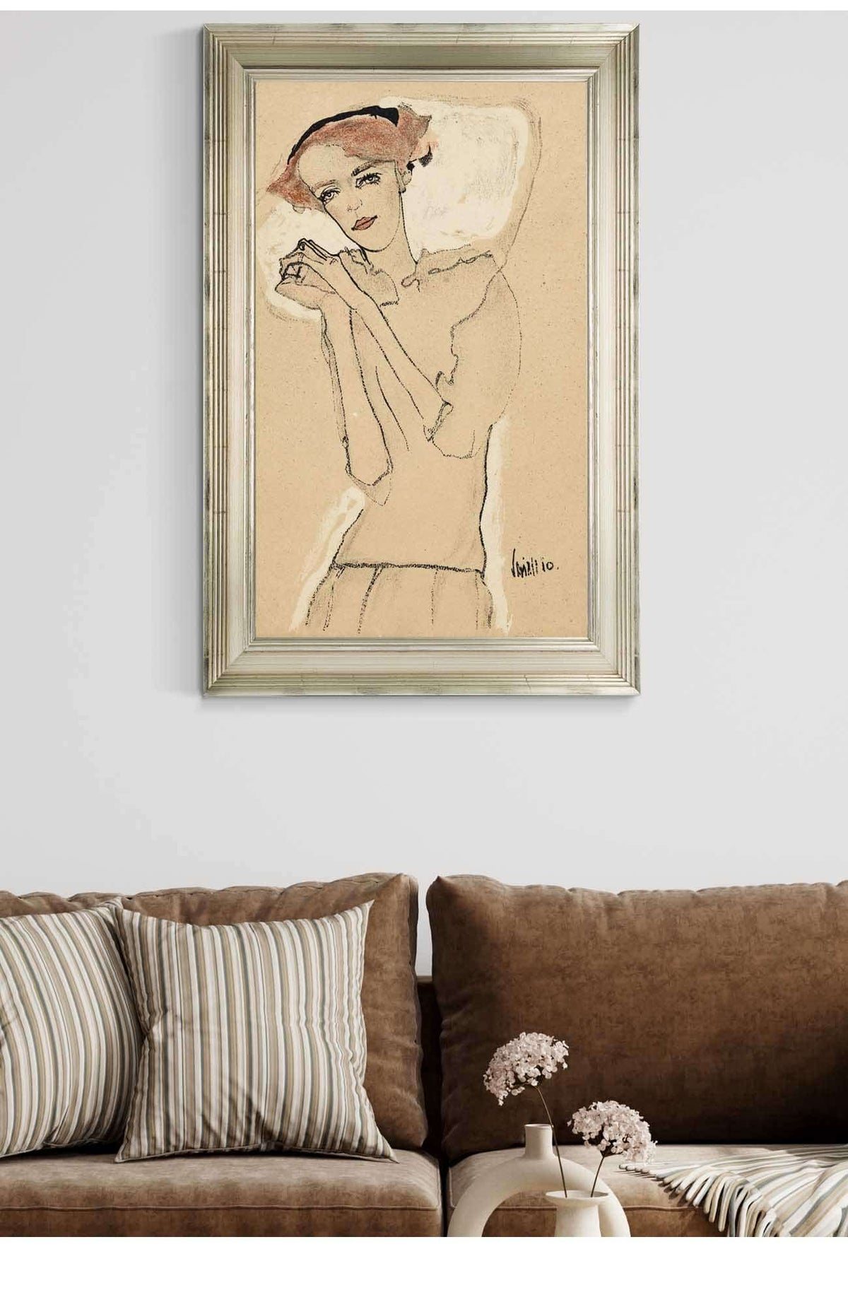 Frauenbildnis Iii by Egon Schiele Posters, Prints, & Visual Artwork