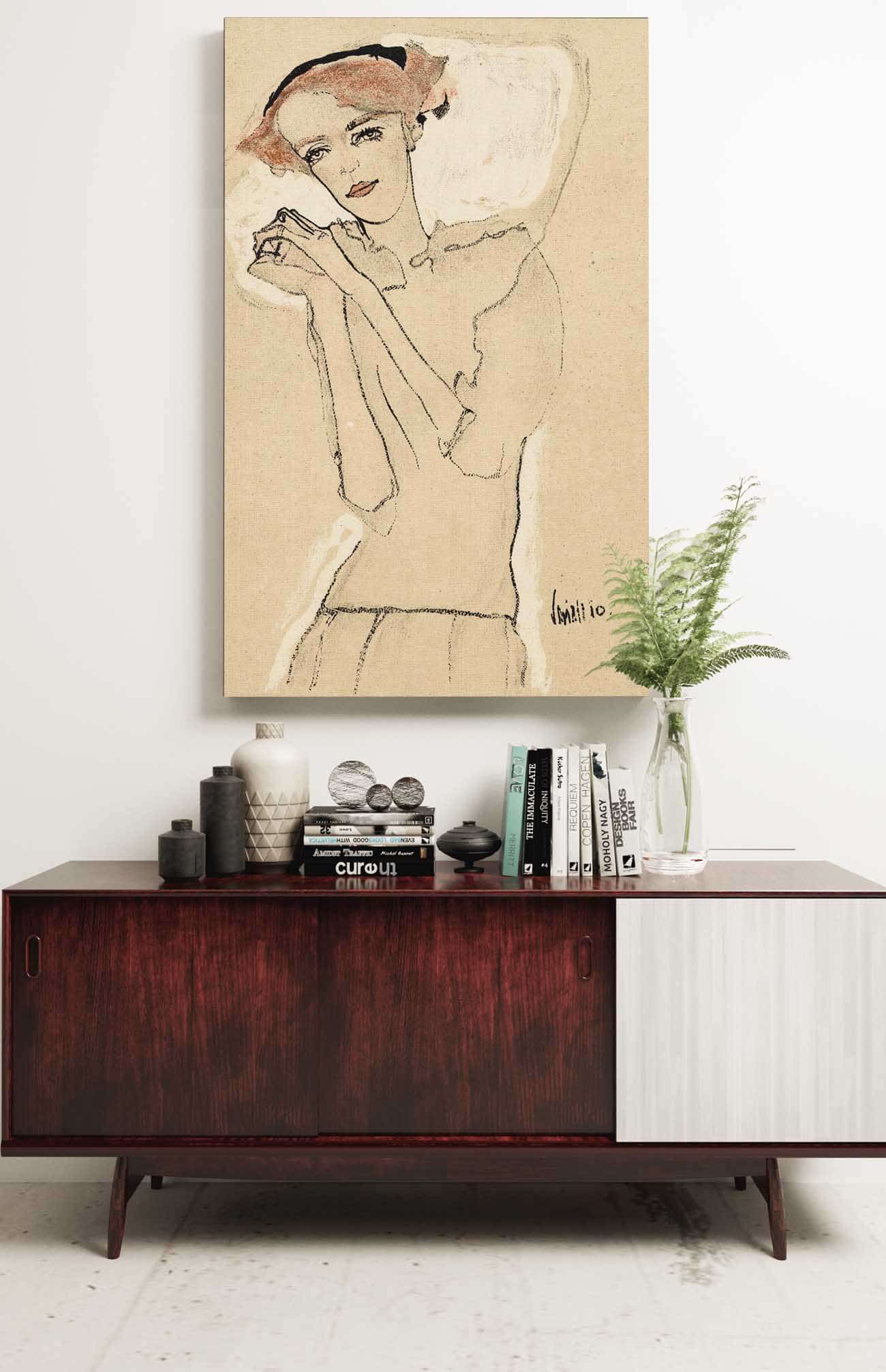 Frauenbildnis Iii by Egon Schiele Posters, Prints, & Visual Artwork