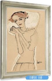 Frauenbildnis Iii by Egon Schiele Posters, Prints, & Visual Artwork