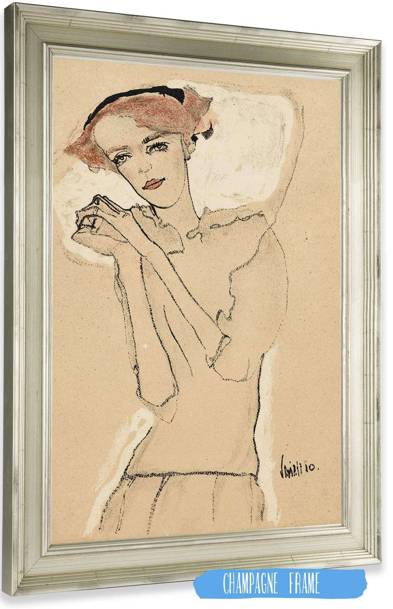 Frauenbildnis Iii by Egon Schiele Posters, Prints, & Visual Artwork