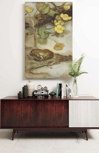 Frog With Marsh Marigold  by Eero Jarnefelt Posters, Prints, & Visual Artwork