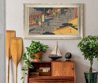 Fujikawa   by Ando Hiroshige Posters, Prints, & Visual Artwork