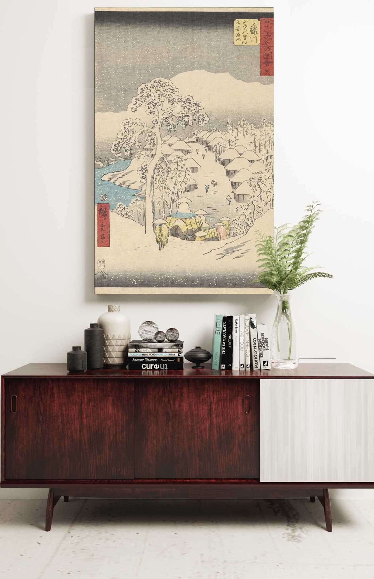 Fujikawa   by Ando Hiroshige Posters, Prints, & Visual Artwork