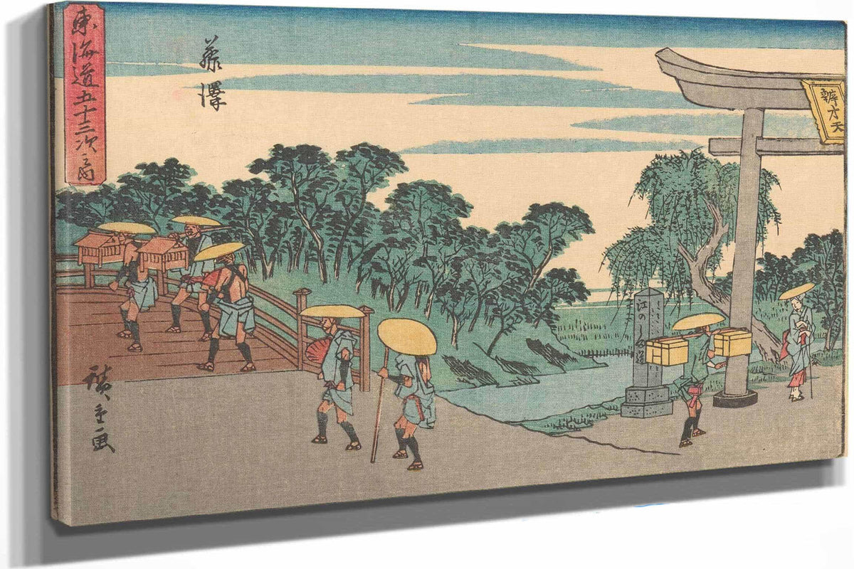 Fujisawa   by Ando Hiroshige Posters, Prints, & Visual Artwork