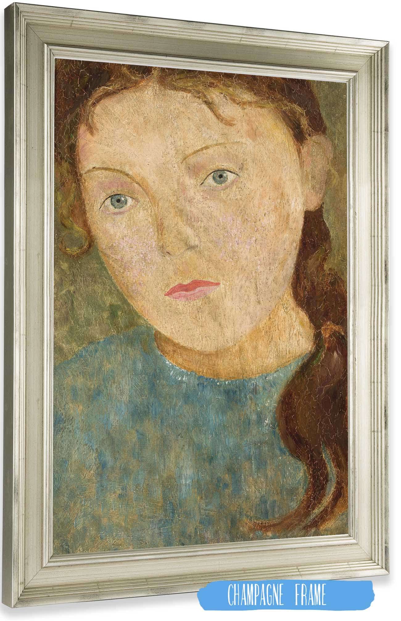 Girl With A Red Plait by Tadeusz Makowski Posters, Prints, & Visual Artwork