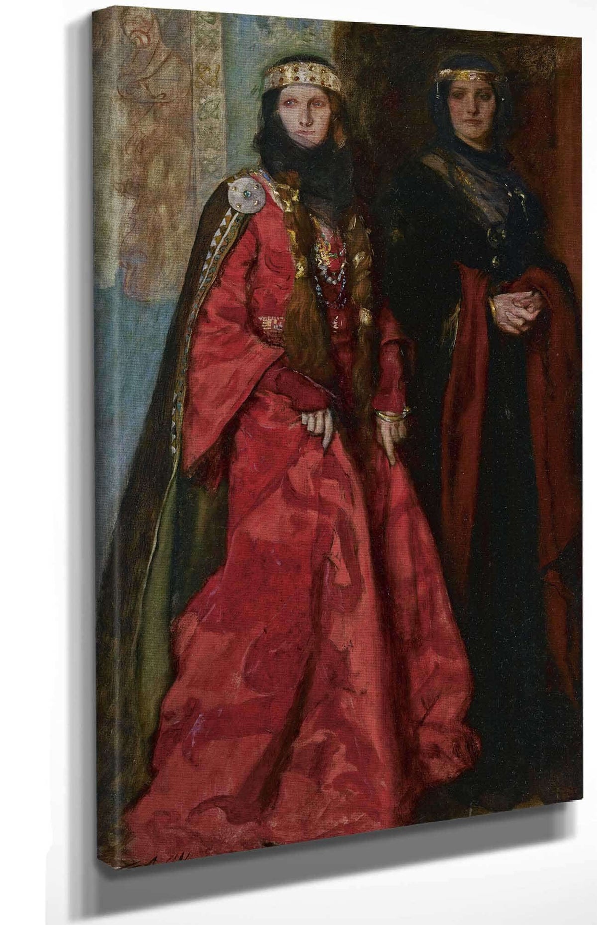 Goneril And Regan King Lear Act I Scene I by Edwin Austin Abbey Posters, Prints, & Visual Artwork