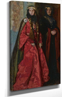 Goneril And Regan King Lear Act I Scene I by Edwin Austin Abbey Posters, Prints, & Visual Artwork