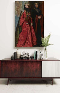 Goneril And Regan King Lear Act I Scene I by Edwin Austin Abbey Posters, Prints, & Visual Artwork