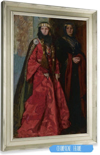 Goneril And Regan King Lear Act I Scene I by Edwin Austin Abbey Posters, Prints, & Visual Artwork